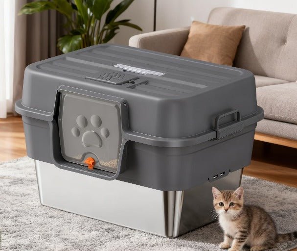 Stainless Steel Litter Tray with Cover