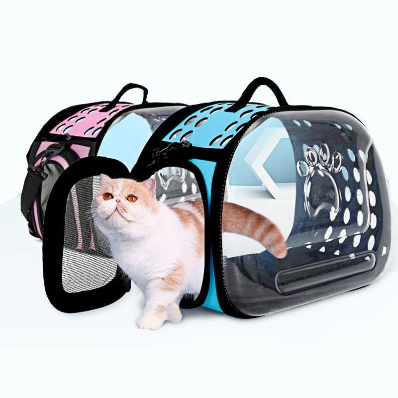 Transparent Portable Pet Carrier Bag for Cats & Small Dogs - Image 3